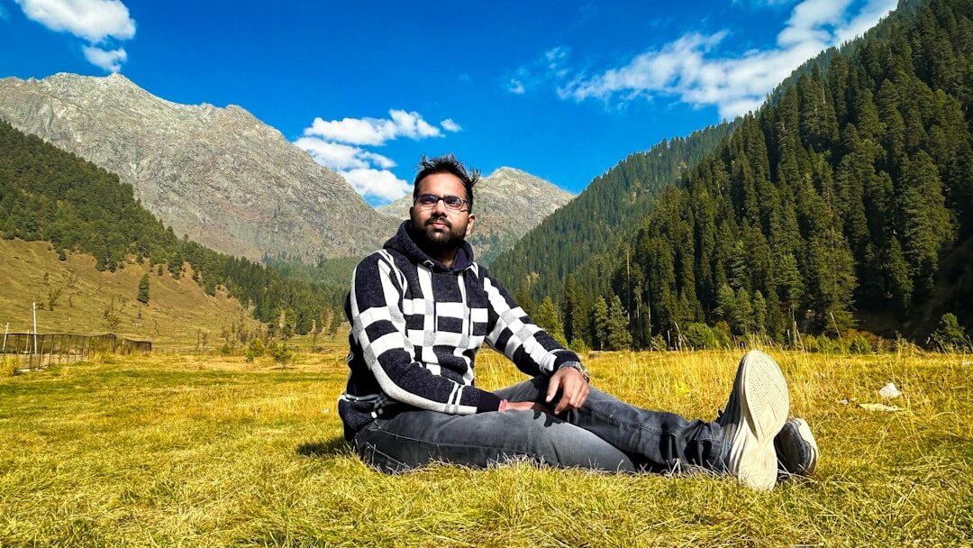 celebrity relaxing in nature