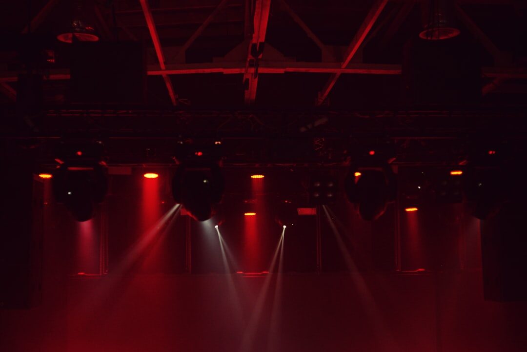 empty stage lights